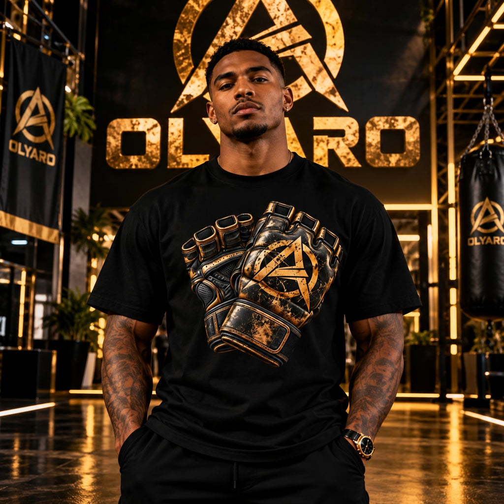OLYARO -T-Shirt Black Edition Mma Vintage
