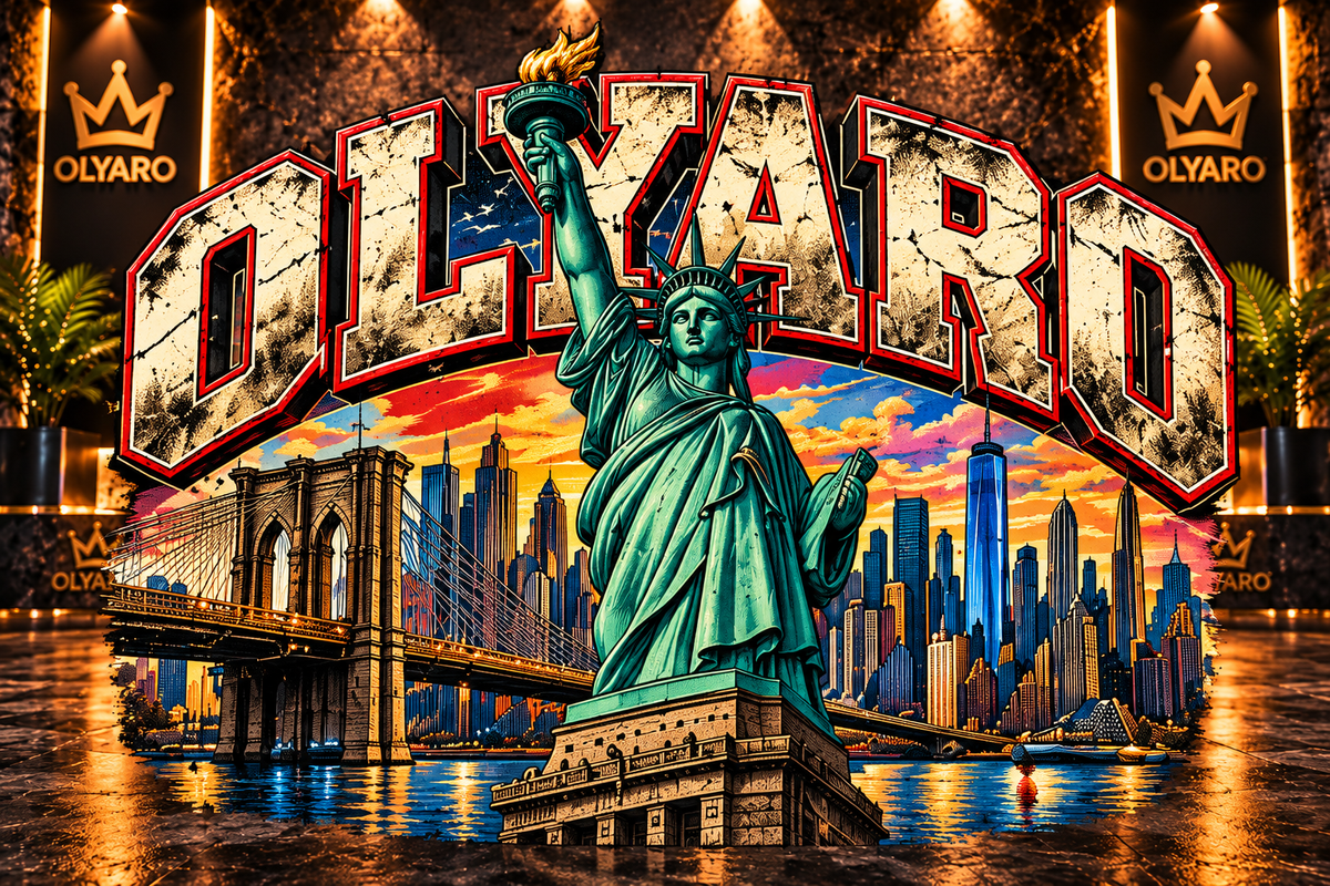 OLYARO -T-Shirt Black Edition Statue