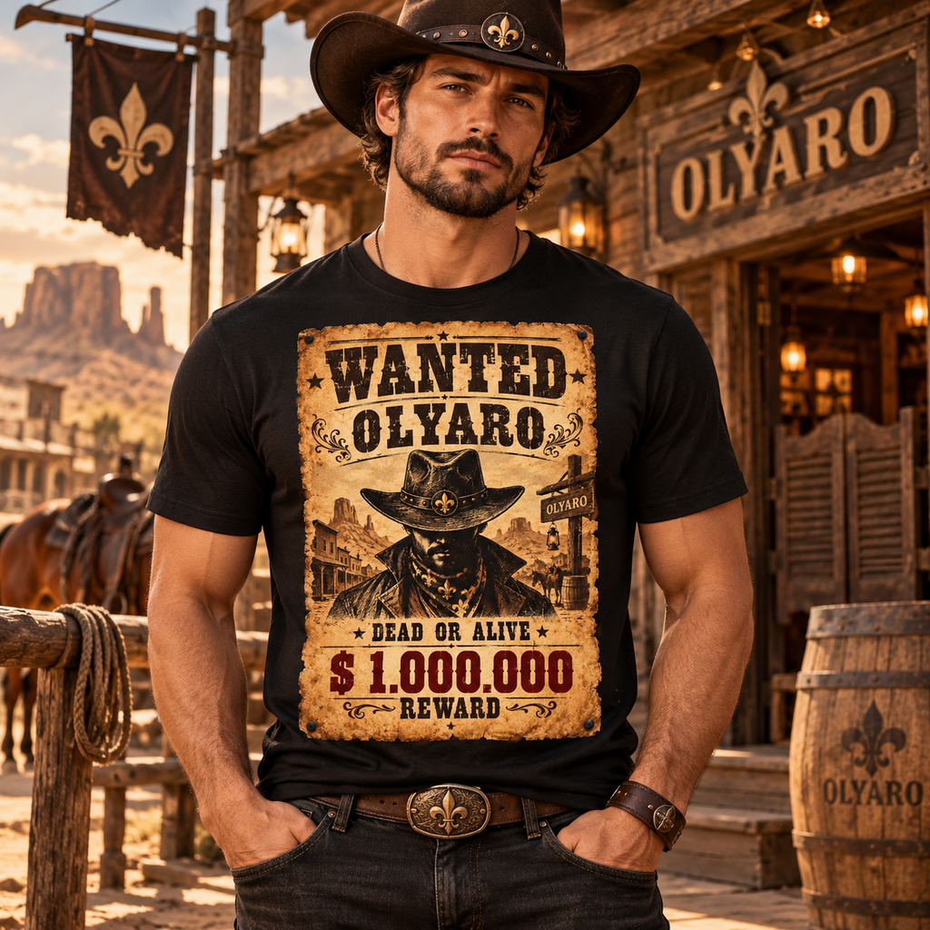 OLYARO -T-Shirt Black Edition Wanted