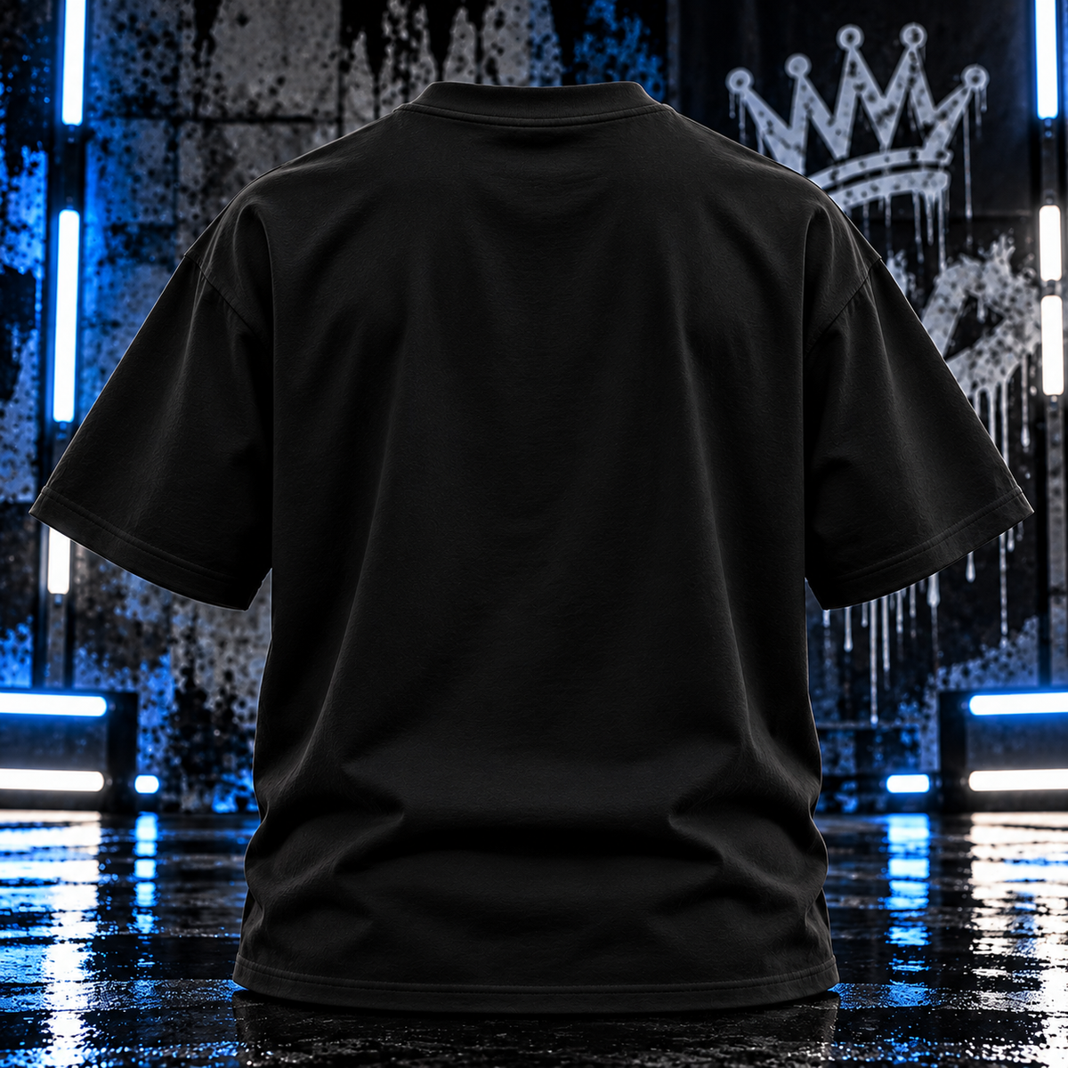 OLYARO -T-Shirt Black Edition Classic/White
