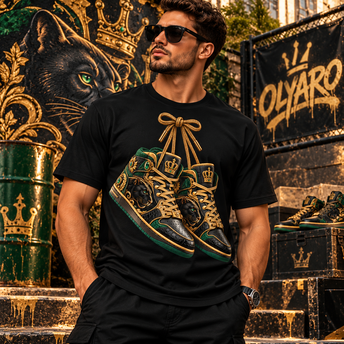 OLYARO -T-Shirt Black Edition Sneakers 2