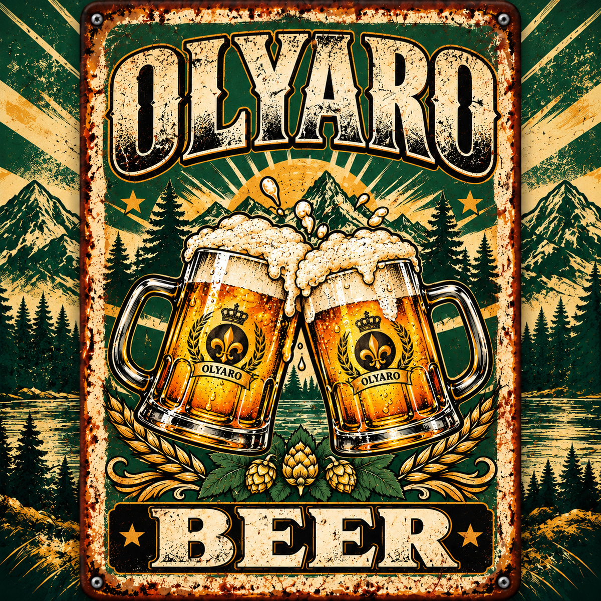 OLYARO T-Shirt Black Edition Beer