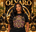 OLYARO -T-Shirt Black Edition Queen