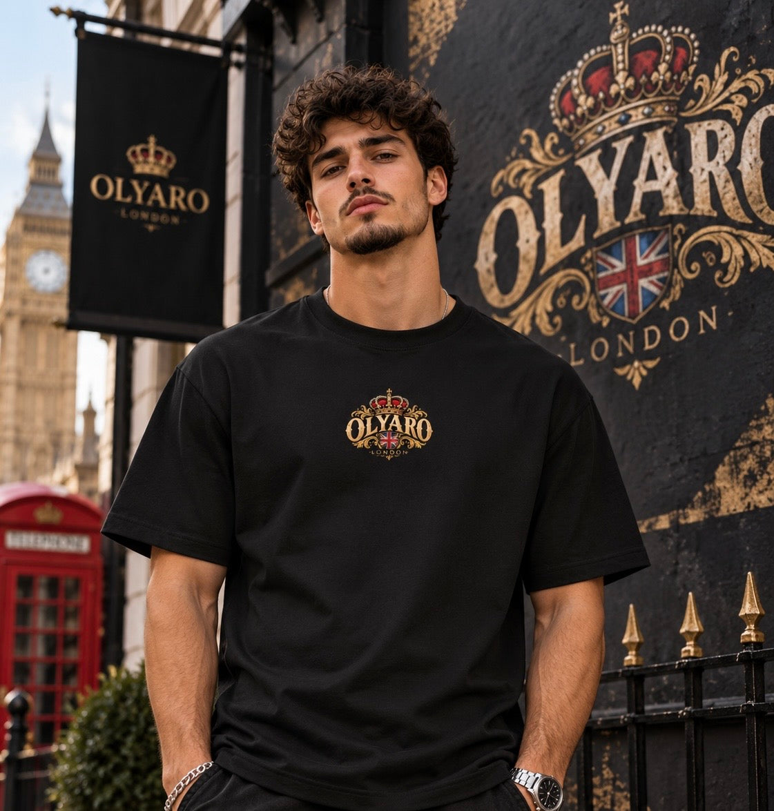 olyaro T-Shirt Black Edition London