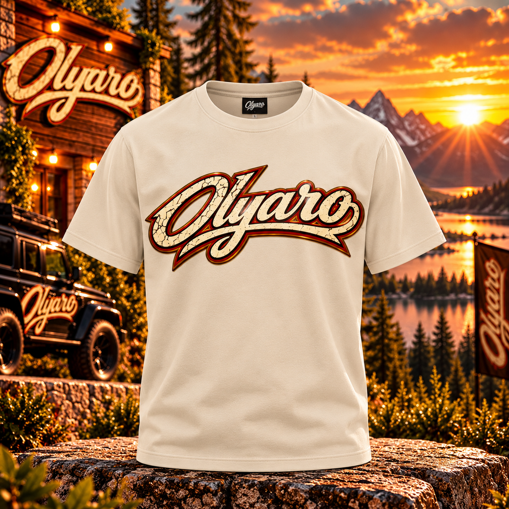 OLYARO -T-Shirt Beige  Edition Vintage