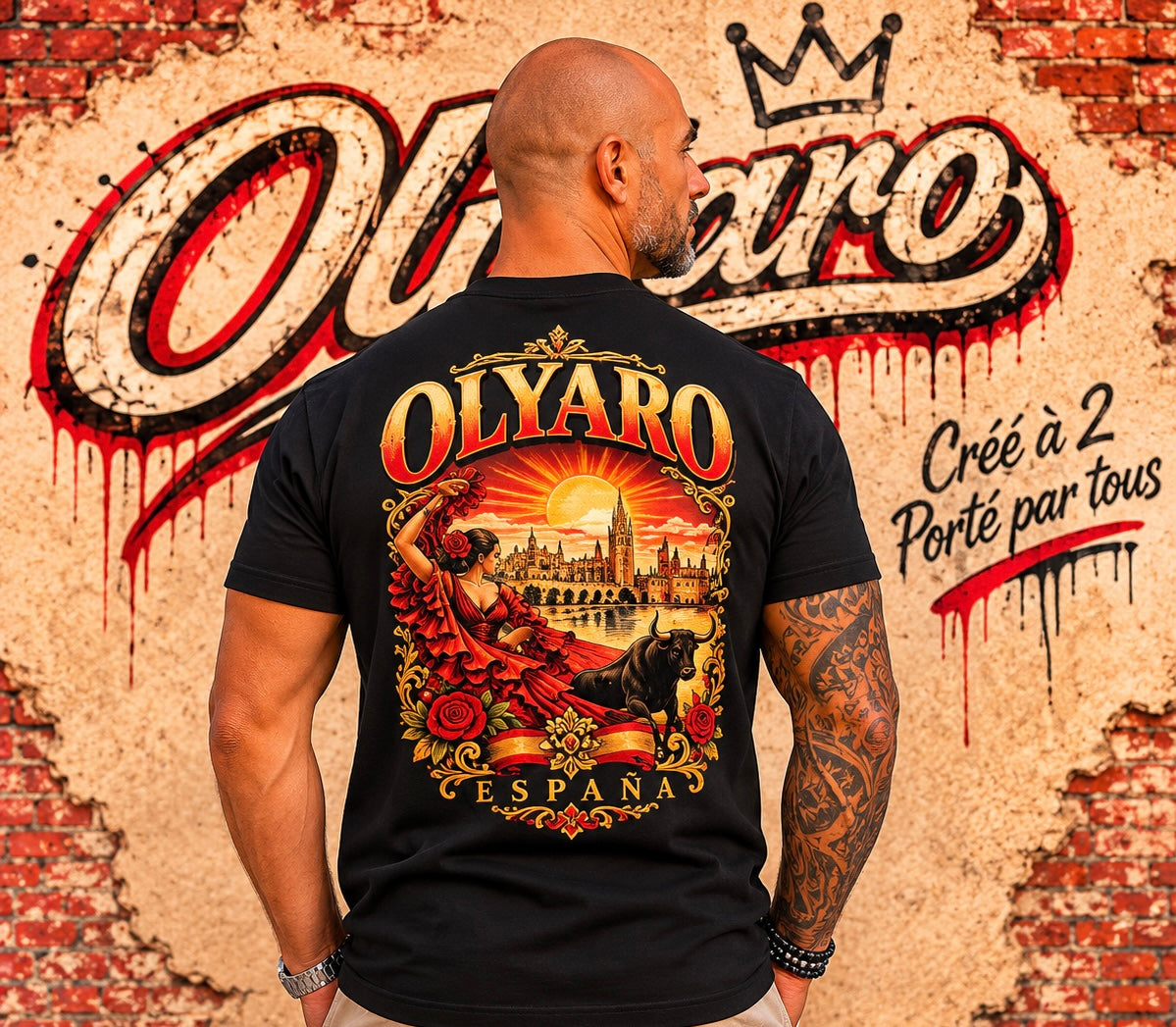 OLYARO -T-Shirt Black Edition Espana
