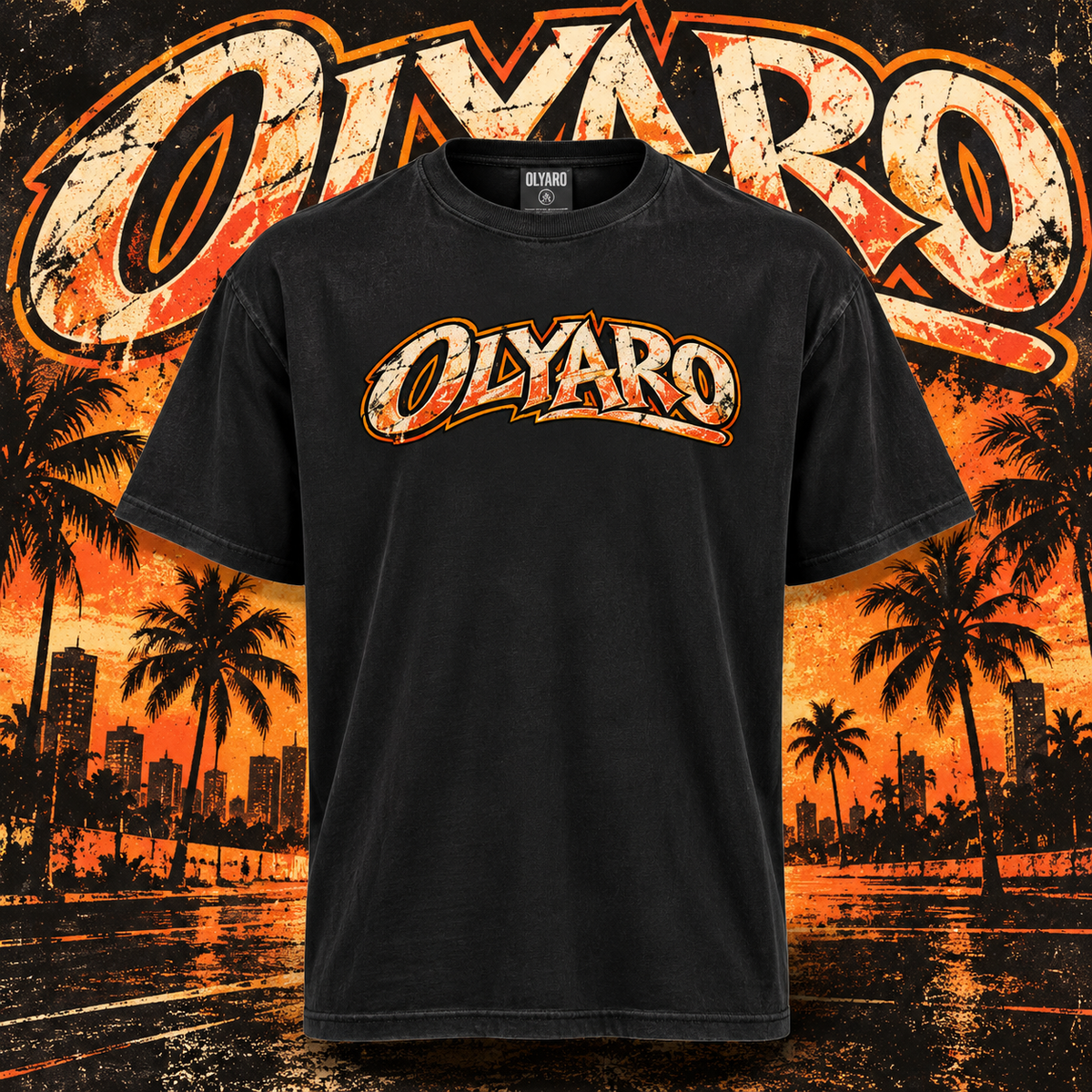OLYARO -T-Shirt Black Edition Bikers
