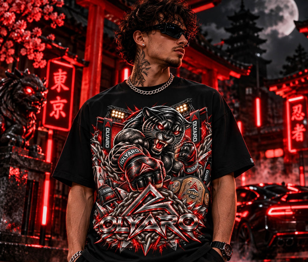 OLYARO -T-Shirt Black Edition MMA