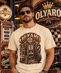 OLYARO -T-Shirt Beige Edition Gasoil Brown