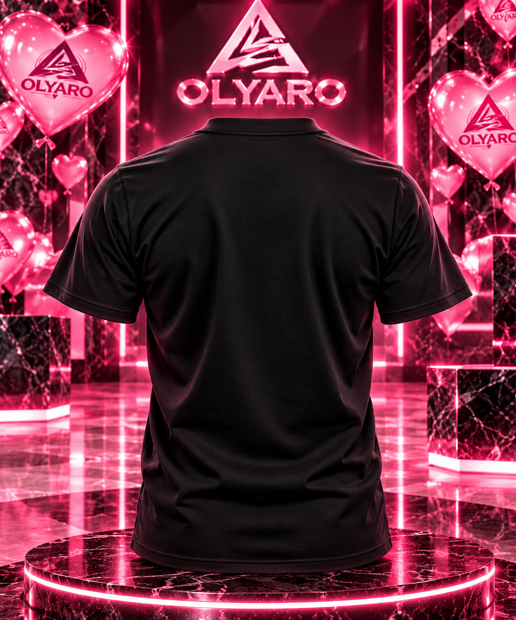 OLYARO -T-Shirt Black Edition Bulles