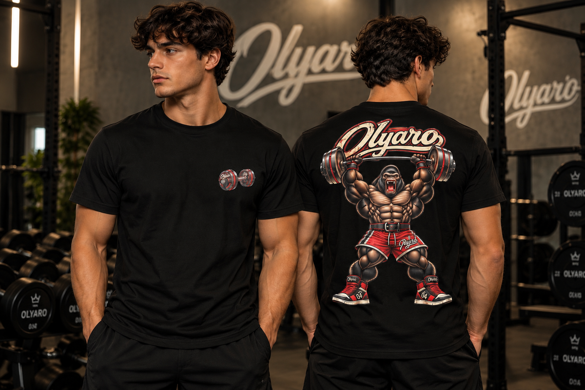 OLYARO -T-Shirt Black Edition Gorille