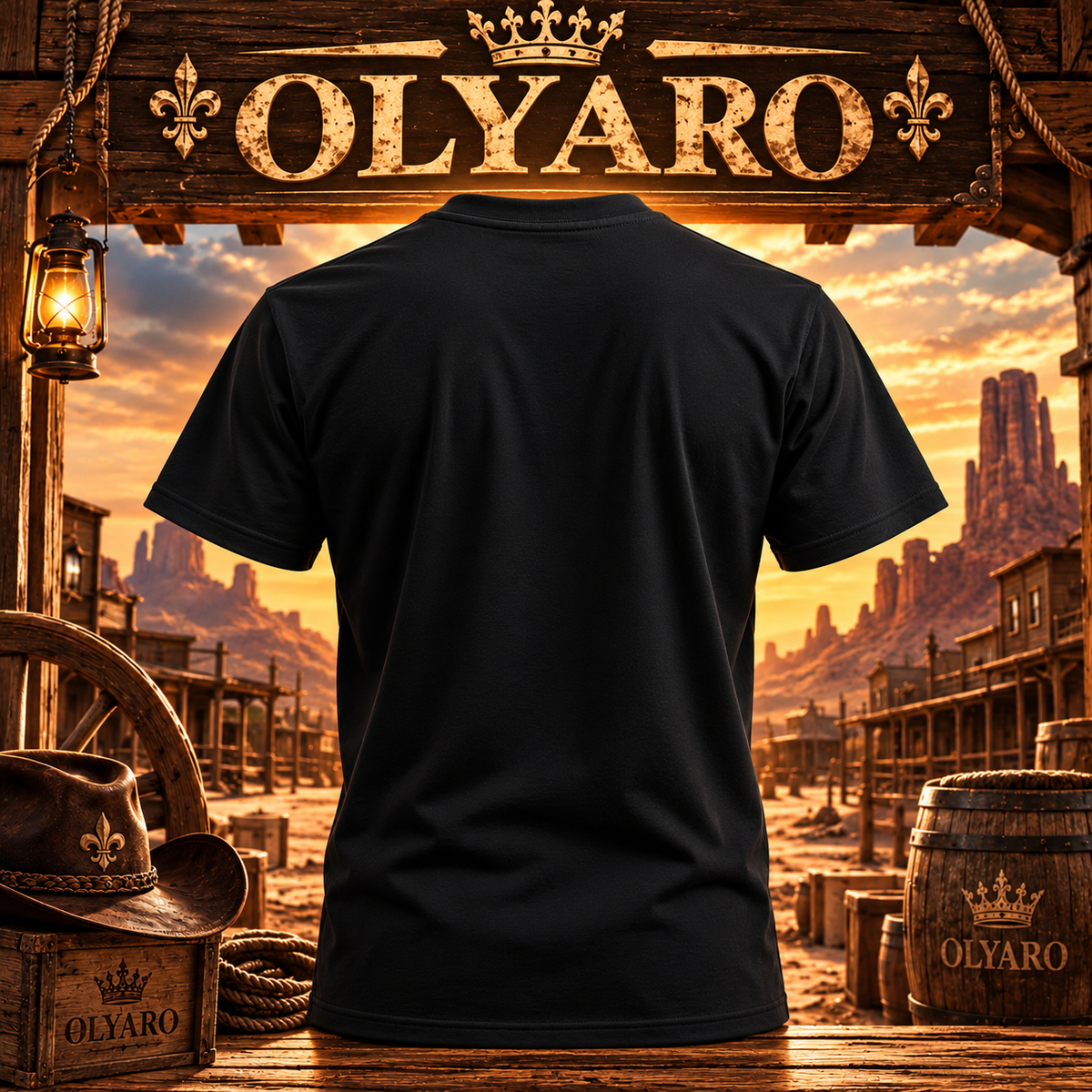 OLYARO -T-Shirt Black Edition Wanted
