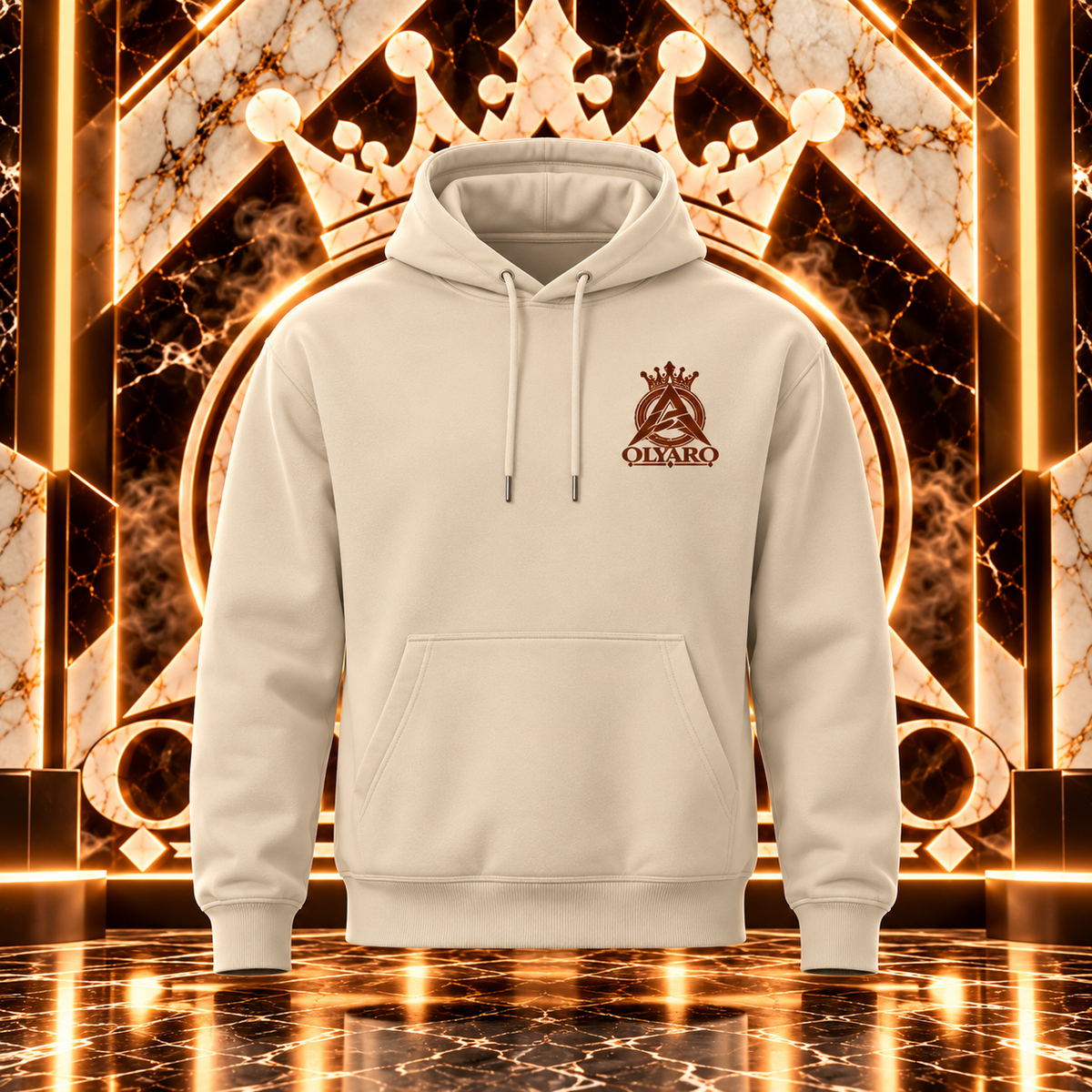 Sweatshirt  OLYARO Beige Edition classic King/Brown