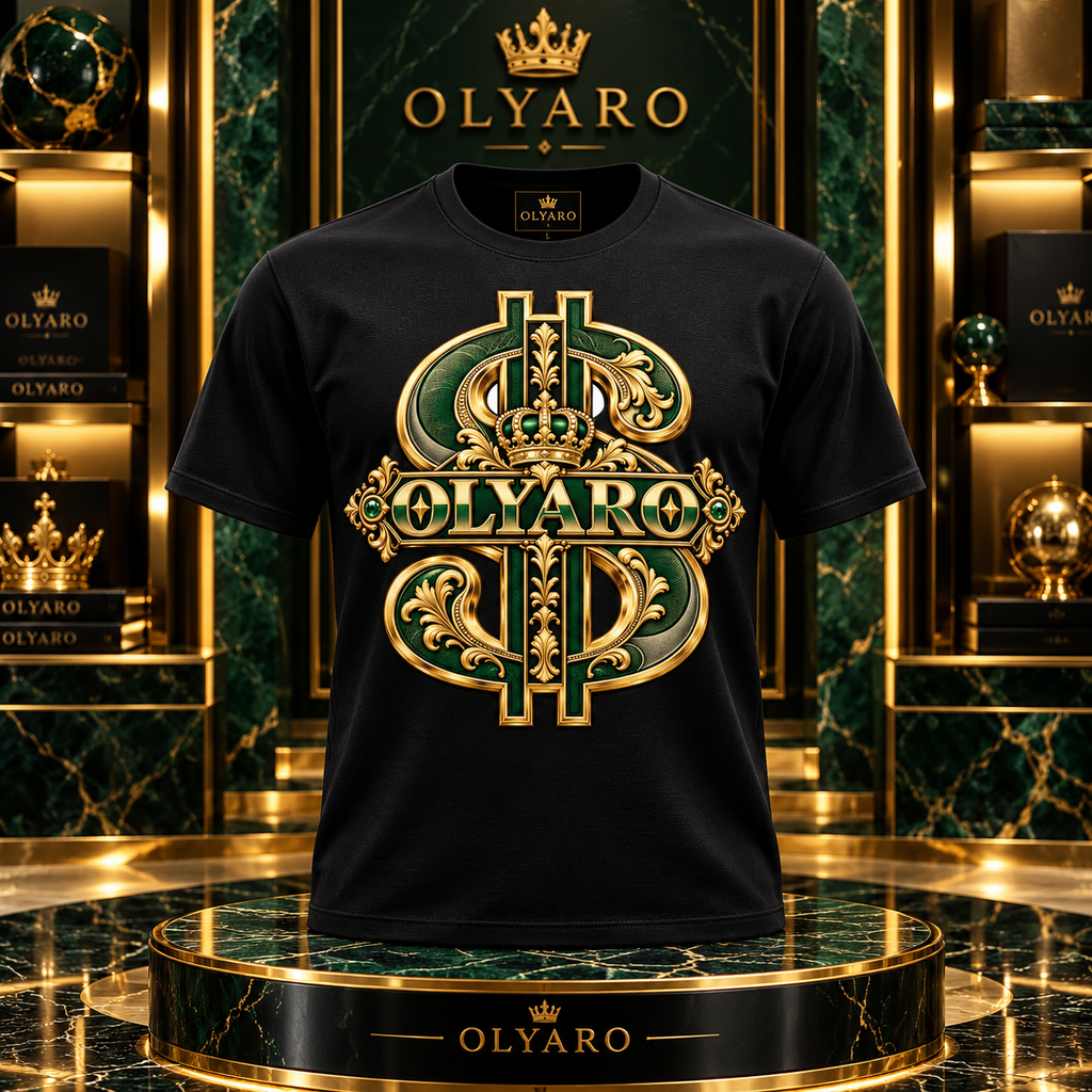 OLYARO -T-Shirt Black Edition Bling Bling