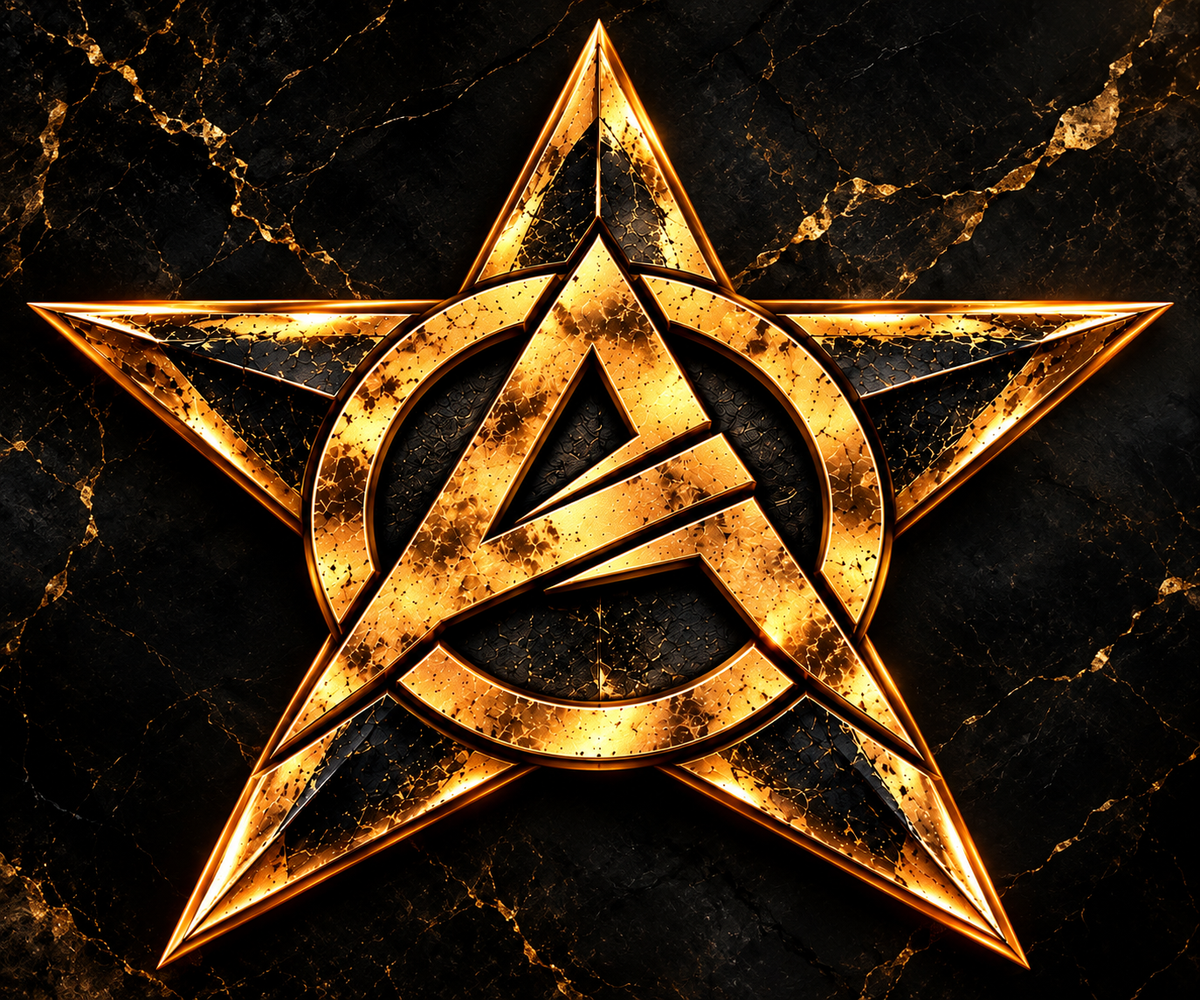 OLYARO -T-Shirt Black Edition Stars