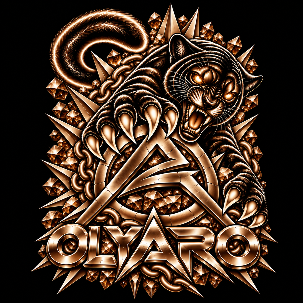 OLYARO -T-Shirt Black Edition Classic/Brown