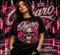 OLYARO -T-Shirt Black Edition Skulls Pink