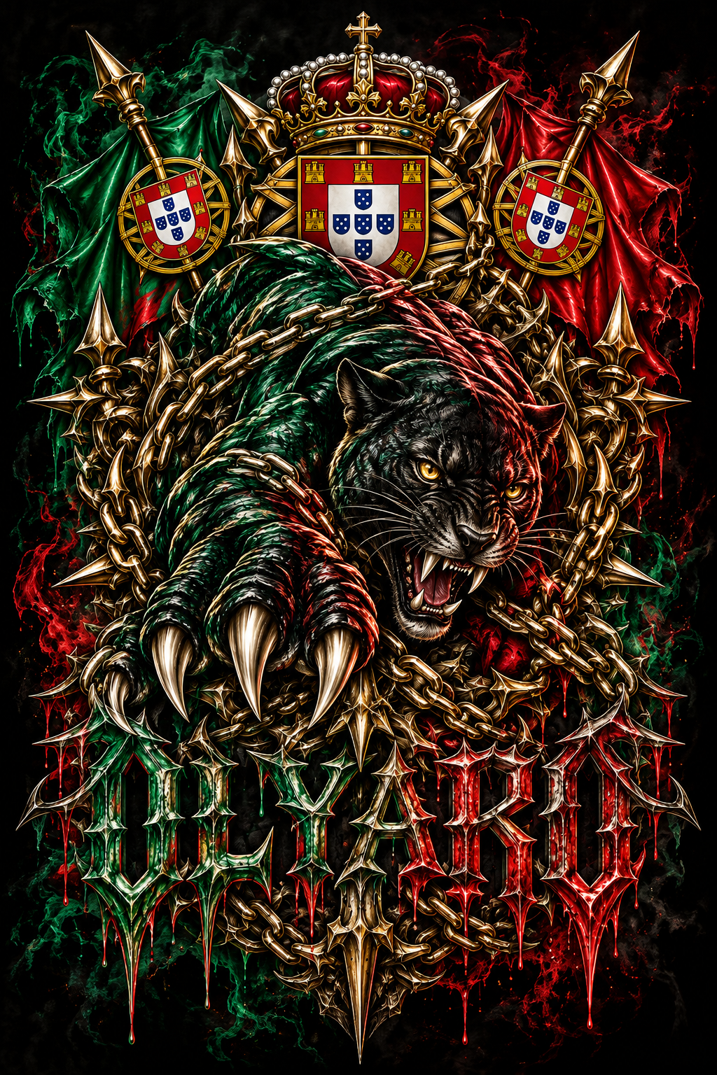 OLYARO -T-Shirt Black Edition Portugal