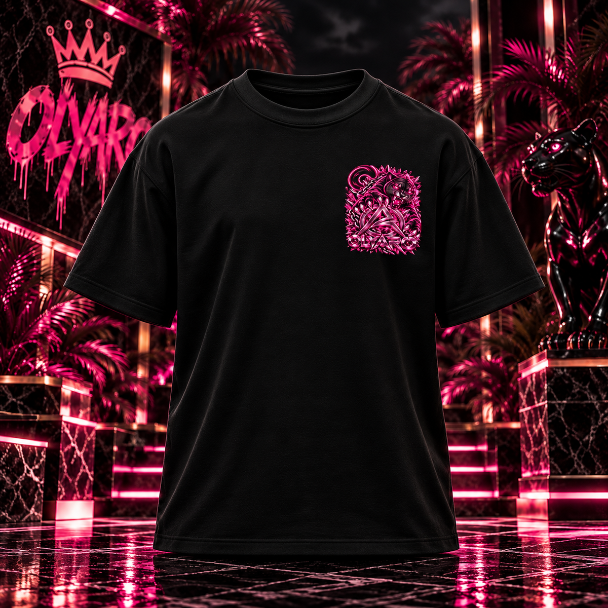 Sweatshirt  OLYARO Black Edition Classic/Pink